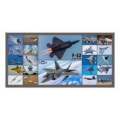 F-22 RAPTOR "MONTAGE" POSTER (Vorderseite)