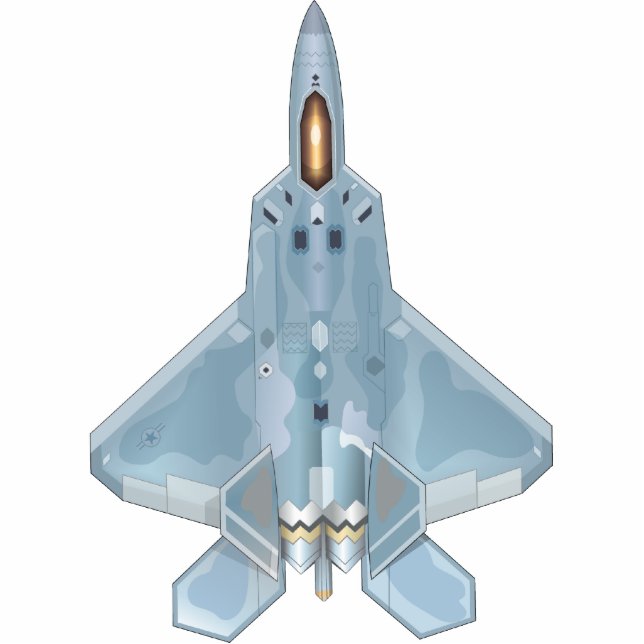 F-22 RAPTOR ORNAMENT FOTOSKULPTUR ORNAMENT (Vorne)