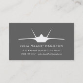 F-22 Raptor Pilot Visitenkarte (Vorderseite)