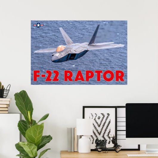 F-22 RAPTOR POSTER (Heimbüro)