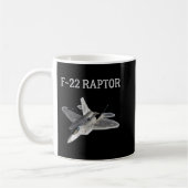 F-22 Raptor Shirt Cooler Kampfjet F22 Raptor Jet Kaffeetasse (Links)
