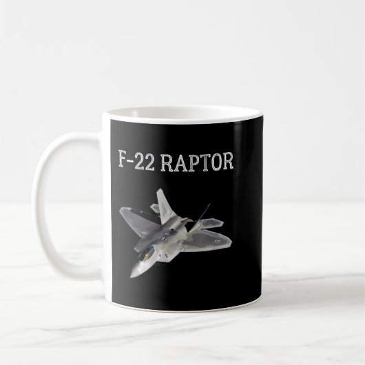 F-22 Raptor Shirt Cooler Kampfjet F22 Raptor Jet Kaffeetasse (Links)