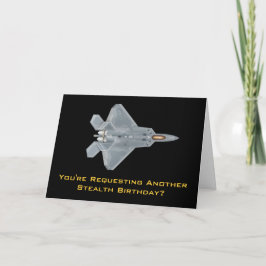F-22 Raptor Stealth Geburtstag Karte