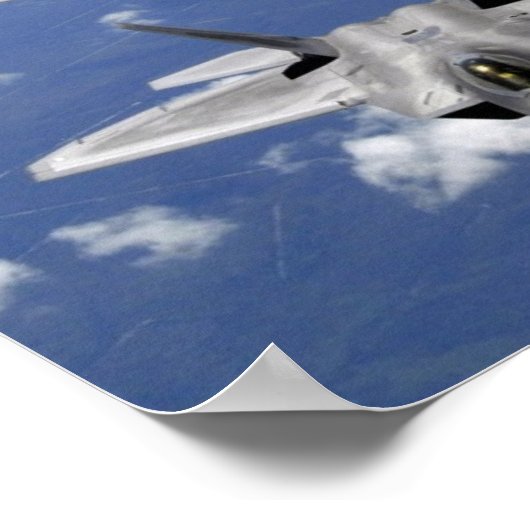 F-22 Raptor Stealth Posters Poster (Ecke)