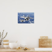 F-22 Raptor Stealth Posters Poster (Küche)