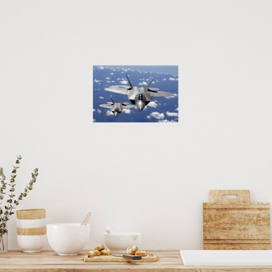 F-22 Raptor Stealth Posters Poster (Küche)