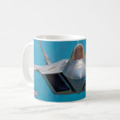 F-22 RAPTOR-Tasse Kaffeetasse (Vorderseite Links)