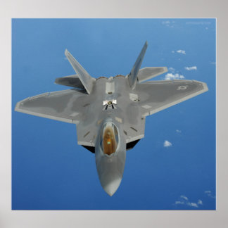 F-22 Raptor über Pazifik Poster