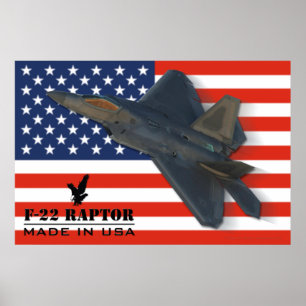 F-22 Raptor USA Poster