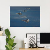 F-22 Raptoren und F-15 Adler Poster (Heimbüro)