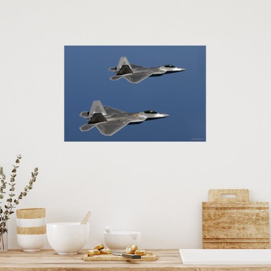 F-22 Raptorflug Poster (Küche)