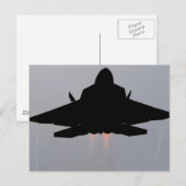 F-22 STEALTH FIGHTER POSTKARTE (Vorne/Hinten)