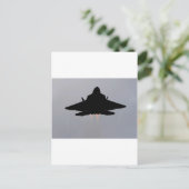 F-22 VERLASSEND GUAM POSTKARTE (Stehend Vorderseite)