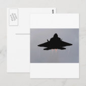 F-22 VERLASSEND GUAM POSTKARTE (Vorne/Hinten)