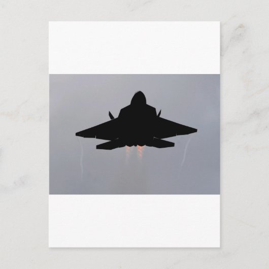 F-22 VERLASSEND GUAM POSTKARTE (Vorderseite)