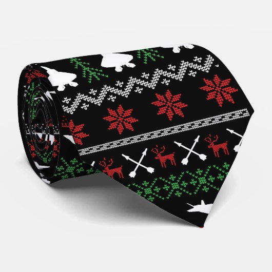 F-22 Weihnachtsfeier Krawatte (Gerollt)
