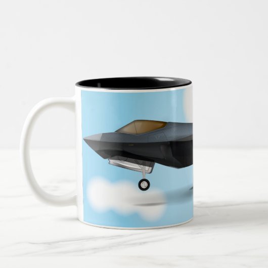 F-22 ZWEIFARBIGE TASSE (Links)