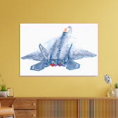 F-22A RAPTOR 24x36 Leinwanddruck (Insitu (Wohnzimmer))