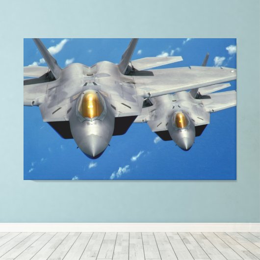 F-22A RAPTOR 32x48 Leinwanddruck (Insitu (Holzboden))