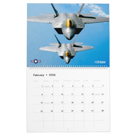 F-22A RAPTOR KALENDER (Feb 2026)