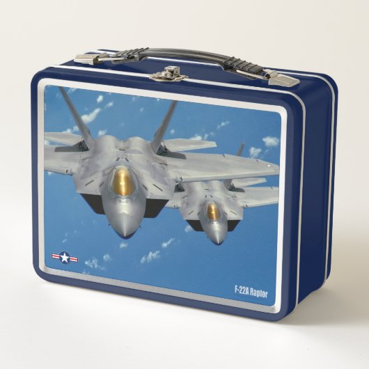 F-22A RAPTOR METALL BROTDOSE (Vorderseite)