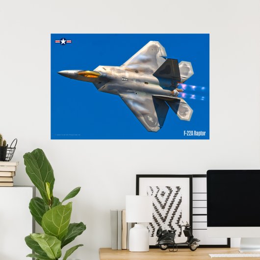 F-22A RAPTOR POSTER (Heimbüro)