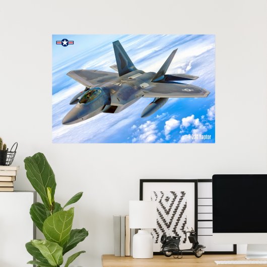 F-22A RAPTOR POSTER (Heimbüro)