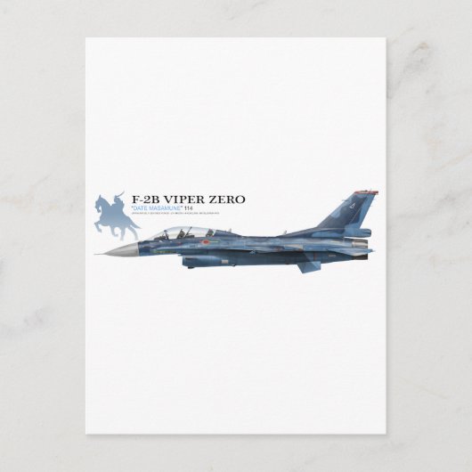 F-2B VIPER ZERO POSTKARTE (Vorderseite)