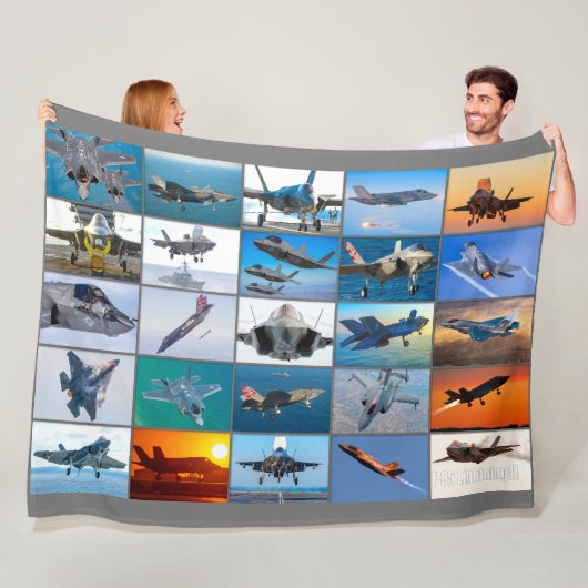 F-35 BELEUCHTUNG II "MONTAGE" FLEECEDECKE (Beispiel)