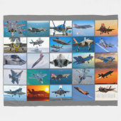F-35 BELEUCHTUNG II "MONTAGE" FLEECEDECKE (Vorderseite (Horizontal))