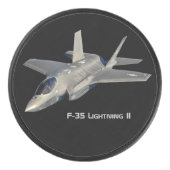 F-35 Blitz II Panther Jet Fighter Eishockey Puck (Vorderseite)