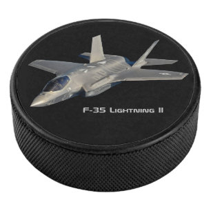 F-35 Blitz II Panther Jet Fighter Eishockey Puck