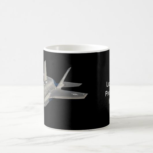 F-35 Blitz II Panther Jet Fighter Kaffeetasse (Mittel)