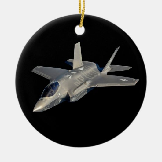 F-35 Blitz II Panther Jet Fighter Keramik Ornament (Vorne)