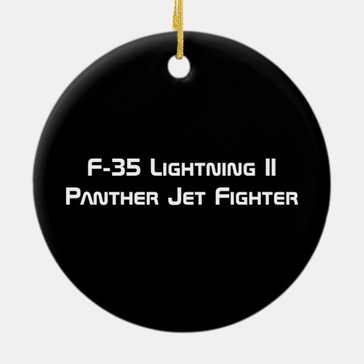 F-35 Blitz II Panther Jet Fighter Keramik Ornament (Hinten)