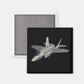 F-35 Blitz II Panther Jet Fighter Magnet (Vorderseite/Rückseite)