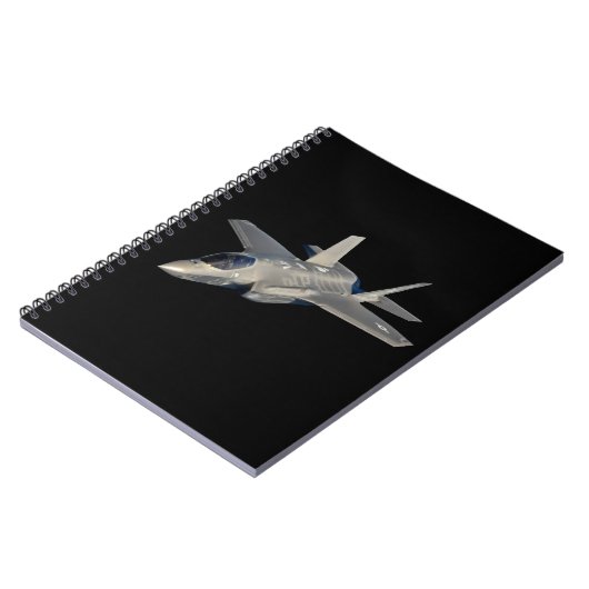 F-35 Blitz II Panther Jet Fighter Notizblock (Linke Seite)