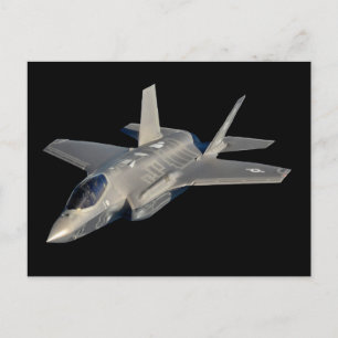 F-35 Blitz II Panther Jet Fighter Postkarte