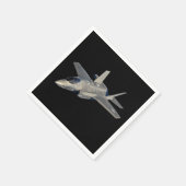 F-35 Blitz II Panther Jet Fighter Serviette (Ecke)