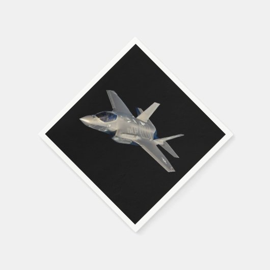 F-35 Blitz II Panther Jet Fighter Serviette (Ecke)