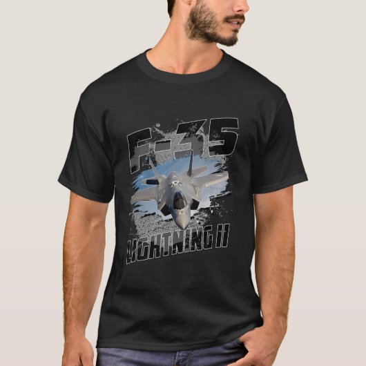 F-35 Blitze II 5. Generation Stealth Fighter T T-Shirt (Vorderseite)