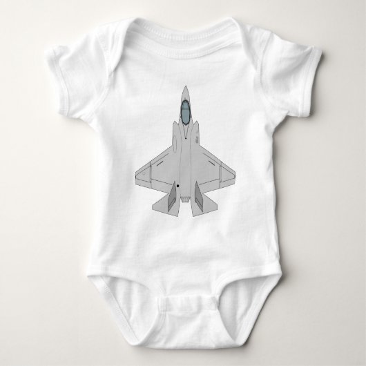 F-35 Blitze II - oben Baby Strampler (Vorderseite)