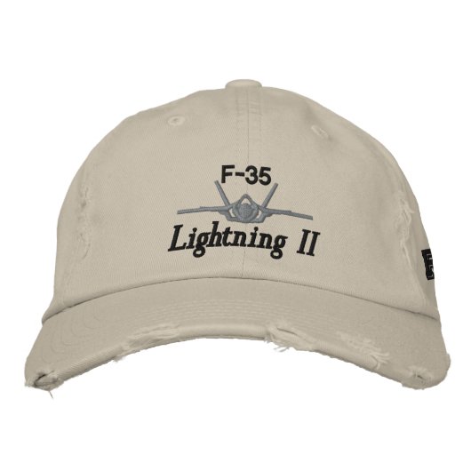 F-35 Golf Hat Bestickte Kappe (Vorderseite)