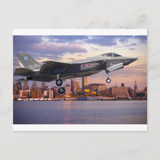 F-35-LICHTKAMPFLUFTFAHRZEUGE POSTKARTE (Vorderseite)