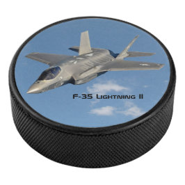 F-35 Lightning II Panther Jet Fighter Hockey Puck