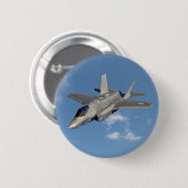 F-35 Lightning II Panther Jet Fighter in Sky Button (Vorne & Hinten)