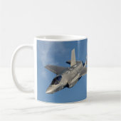 F-35 Lightning II Panther Jet Fighter in Sky Kaffeetasse (Links)
