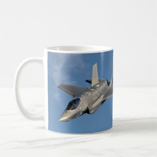 F-35 Lightning II Panther Jet Fighter in Sky Kaffeetasse (Links)