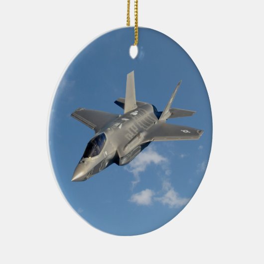 F-35 Lightning II Panther Jet Fighter in Sky Keramik Ornament (Rechts)