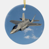 F-35 Lightning II Panther Jet Fighter in Sky Keramik Ornament (Vorne)